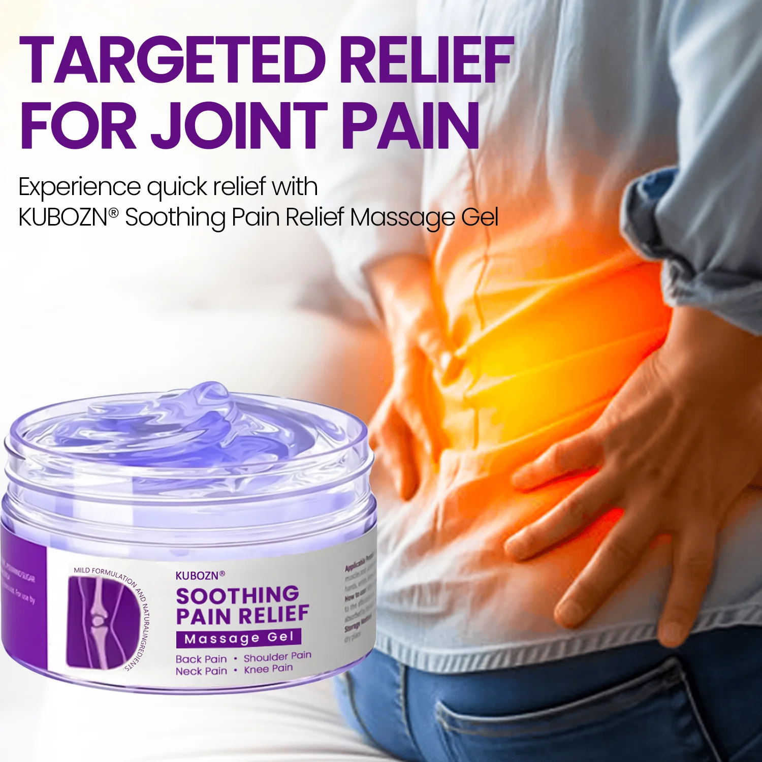 KUBOZN® Turmeric & Emu Oil Arthritis Soothing Pain Relief Massage Gel - Image 5